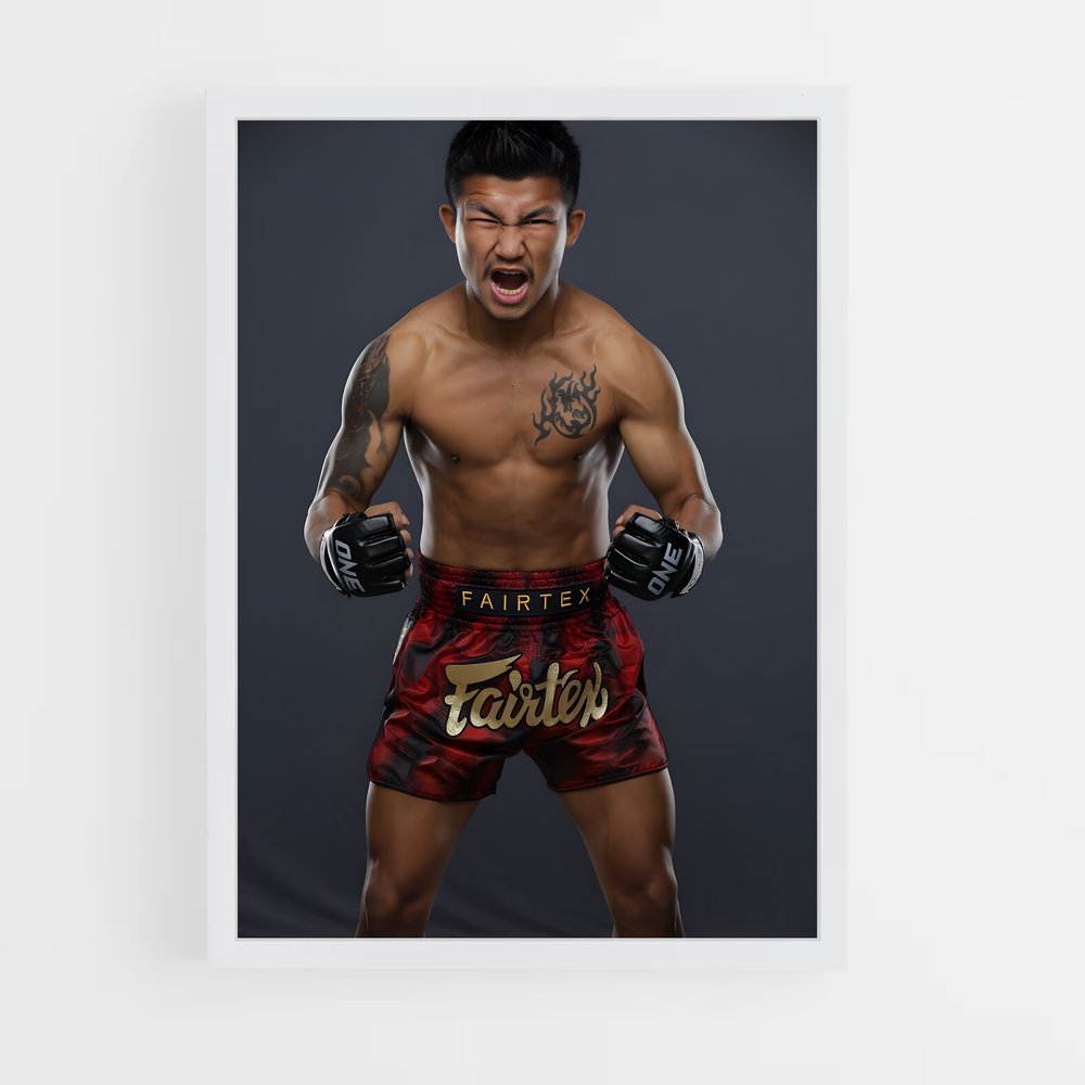 Poster jitmuangnon Rodtang – affiche MMA (vue 3)